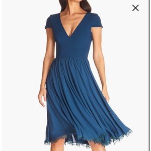 NWT Corey Chiffon Fit & Flare Cocktail Dress - Dress The Population